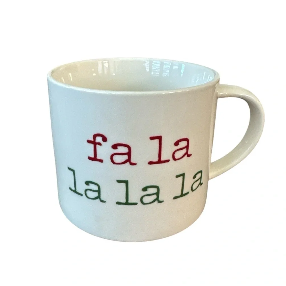 Target Threshold Fa La La La La Holiday Christmas Coffee Tea Mug Cup New